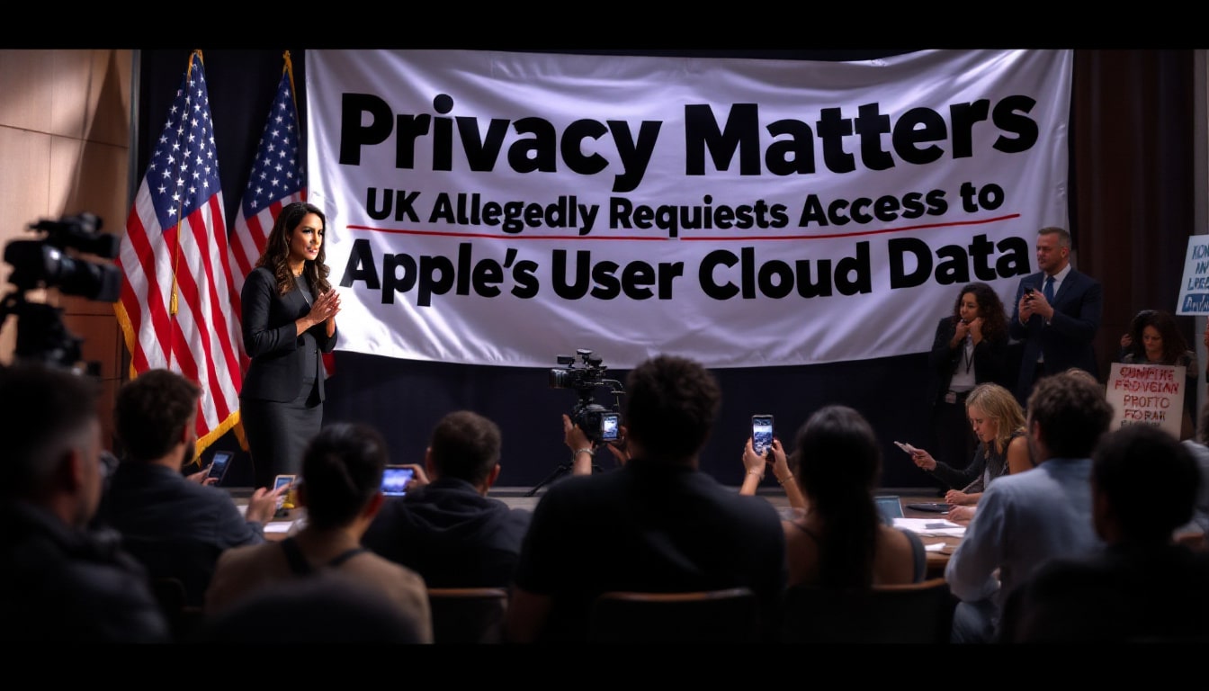 gabbard dénonce les allégations selon lesquelles la grande-bretagne aurait demandé à apple un accès indirect aux données cloud des utilisateurs, soulevant des préoccupations sur la vie privée et la sécurité des données personnelles. découvrez les implications de cette demande sur la protection des informations personnelles.